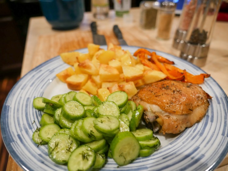 French Chicken with oven&nbsp;vegetables